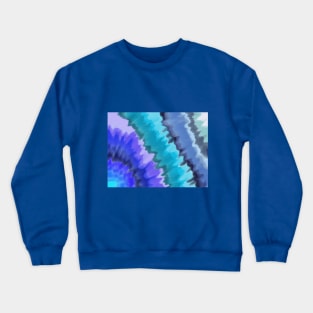Ocean Waves Abstract Blue Purple Green Crewneck Sweatshirt